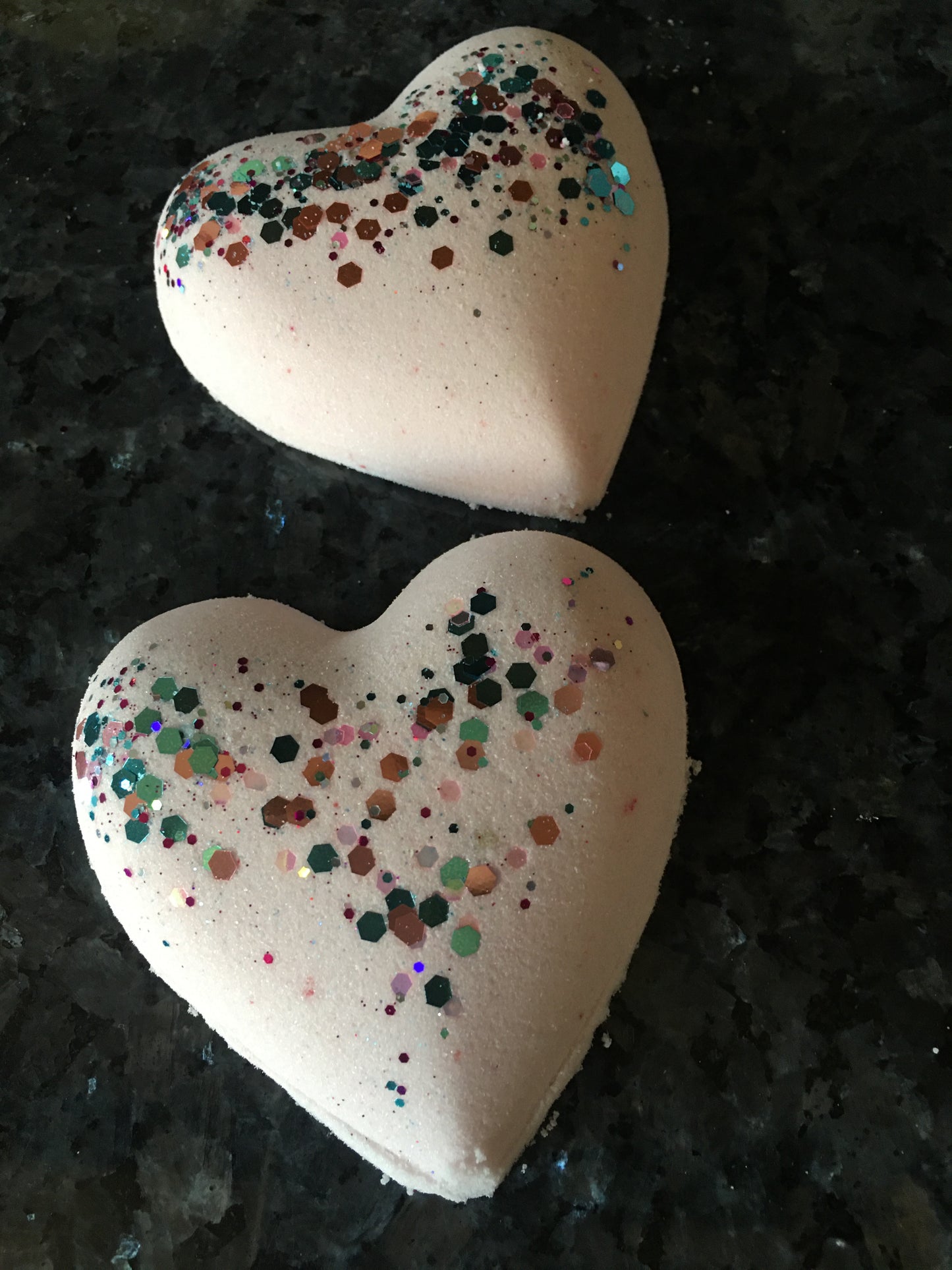 Lily of the valley heart  bath bomb